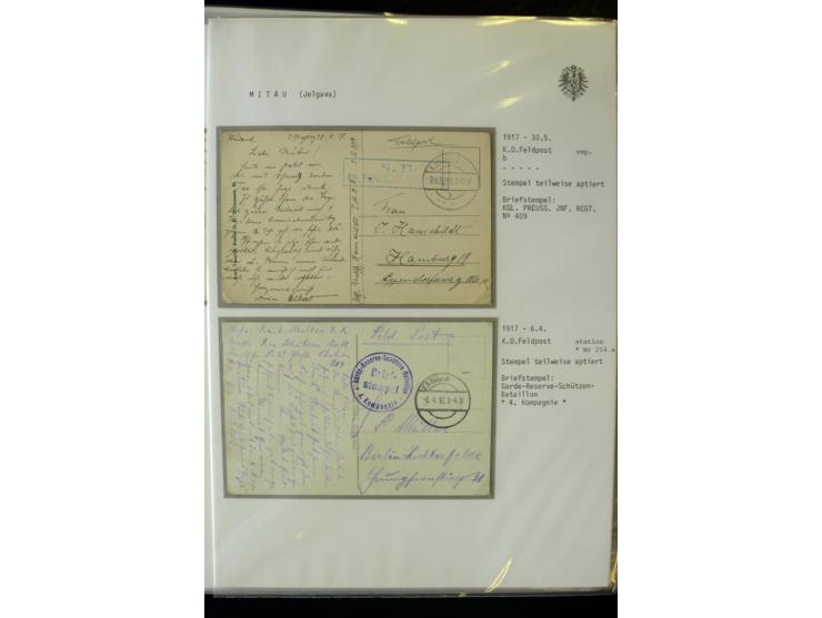 DEUTSCHE FELDPOST:1916/19, umfangreiche Sammlung von über 130 Briefen und Karten, dabei eine Vielzahl an verschiedenen Briefs