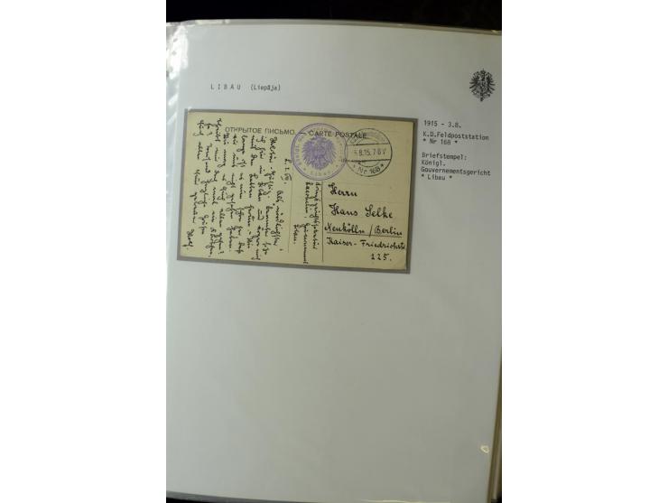 DEUTSCHE FELDPOST:1916/19, umfangreiche Sammlung von über 130 Briefen und Karten, dabei eine Vielzahl an verschiedenen Briefs