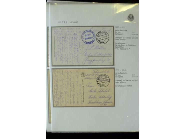 DEUTSCHE FELDPOST:1916/19, umfangreiche Sammlung von über 130 Briefen und Karten, dabei eine Vielzahl an verschiedenen Briefs