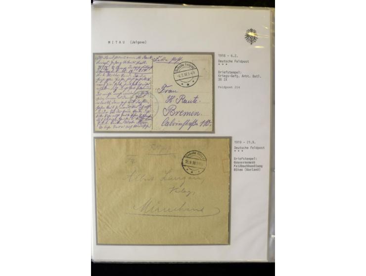 DEUTSCHE FELDPOST:1916/19, umfangreiche Sammlung von über 130 Briefen und Karten, dabei eine Vielzahl an verschiedenen Briefs