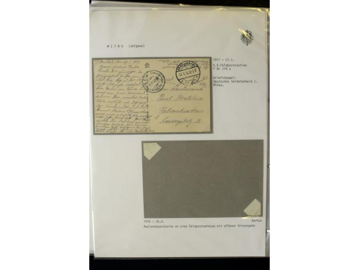 DEUTSCHE FELDPOST:1916/19, umfangreiche Sammlung von über 130 Briefen und Karten, dabei eine Vielzahl an verschiedenen Briefs