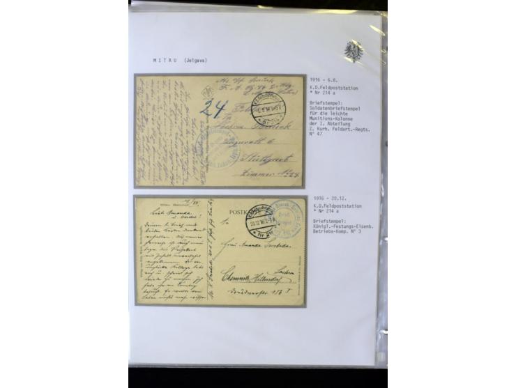 DEUTSCHE FELDPOST:1916/19, umfangreiche Sammlung von über 130 Briefen und Karten, dabei eine Vielzahl an verschiedenen Briefs