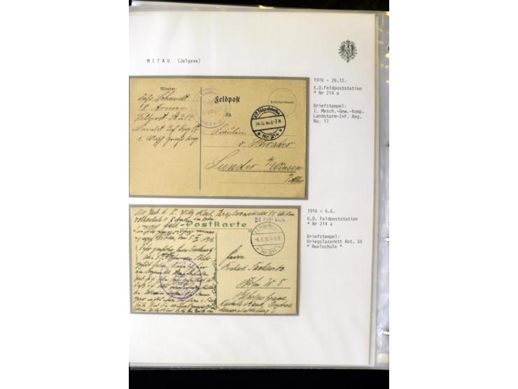 DEUTSCHE FELDPOST:1916/19, umfangreiche Sammlung von über 130 Briefen und Karten, dabei eine Vielzahl an verschiedenen Briefs