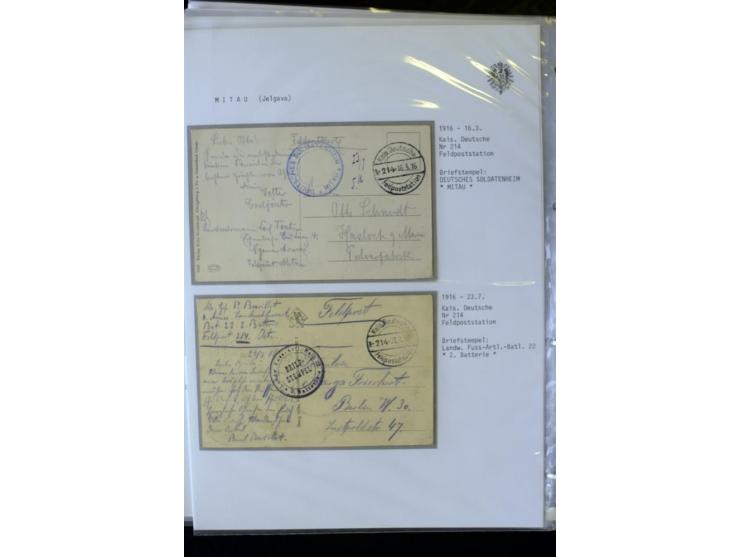 DEUTSCHE FELDPOST:1916/19, umfangreiche Sammlung von über 130 Briefen und Karten, dabei eine Vielzahl an verschiedenen Briefs