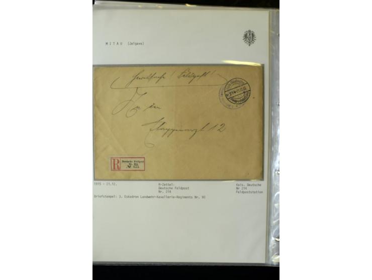 DEUTSCHE FELDPOST:1916/19, umfangreiche Sammlung von über 130 Briefen und Karten, dabei eine Vielzahl an verschiedenen Briefs