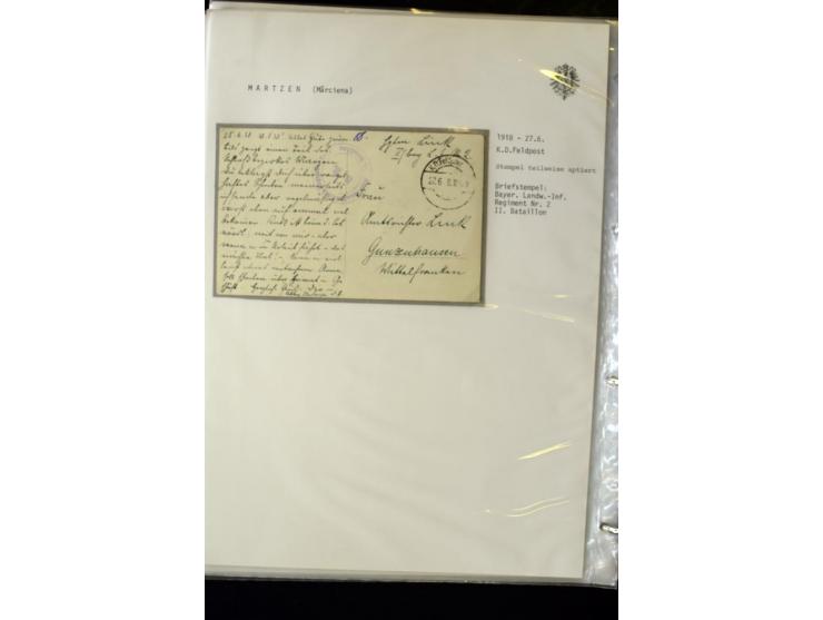 DEUTSCHE FELDPOST:1916/19, umfangreiche Sammlung von über 130 Briefen und Karten, dabei eine Vielzahl an verschiedenen Briefs