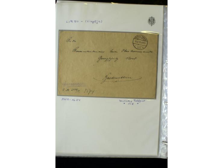 DEUTSCHE FELDPOST:1916/19, umfangreiche Sammlung von über 130 Briefen und Karten, dabei eine Vielzahl an verschiedenen Briefs