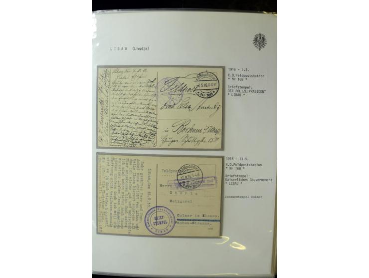 DEUTSCHE FELDPOST:1916/19, umfangreiche Sammlung von über 130 Briefen und Karten, dabei eine Vielzahl an verschiedenen Briefs