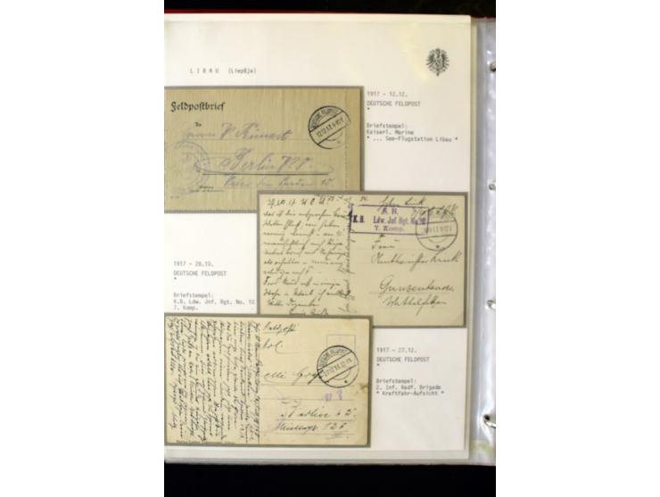 DEUTSCHE FELDPOST:1916/19, umfangreiche Sammlung von über 130 Briefen und Karten, dabei eine Vielzahl an verschiedenen Briefs