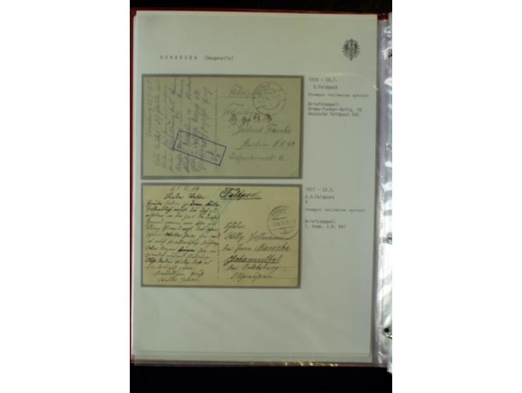 DEUTSCHE FELDPOST:1916/19, umfangreiche Sammlung von über 130 Briefen und Karten, dabei eine Vielzahl an verschiedenen Briefs