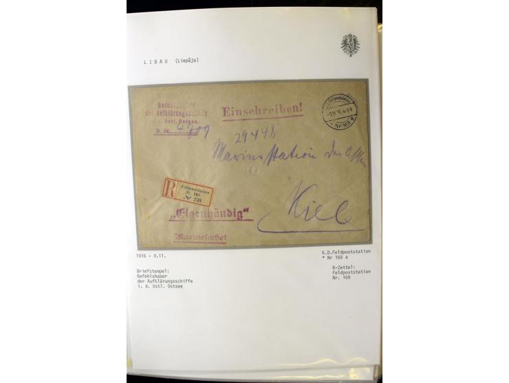 DEUTSCHE FELDPOST:1916/19, umfangreiche Sammlung von über 130 Briefen und Karten, dabei eine Vielzahl an verschiedenen Briefs
