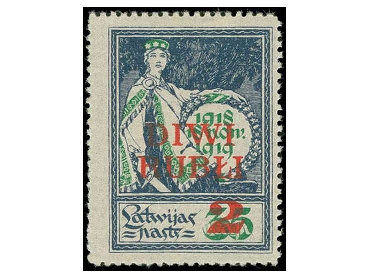 1920, 2 R. auf 35 K. mit leuchtendrotorangenem Aufdruck, sauber ungebraucht, tadellos, sign. und Fotoattest v. Hofmann BPP