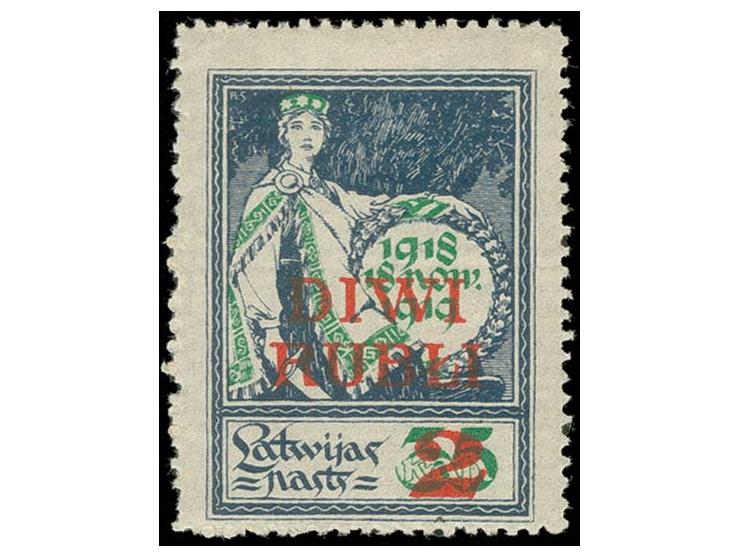 1920, 2 R. auf 35 K. mit leuchtendrotorangenem Aufdruck, sauber ungebraucht, tadellos, sign. und Fotoattest v. Hofmann BPP