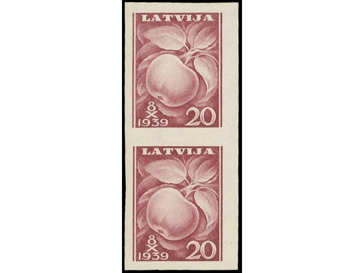 ARCHIVBELEGE: 1939, Erntefest 20 S. im ungezähnten, senkrechten Paar, ohne Gummi, tadellos, selten
