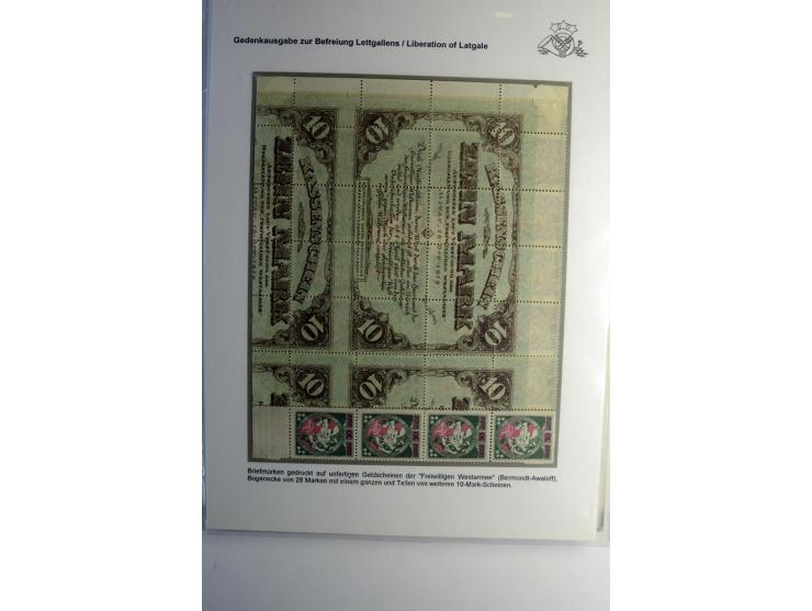 RUBEL-WÄHRUNG: 1918/22, ungebrauchte/postfrische und gestempelte, enorm inhaltsreiche Sammlung mit unzähligen Besonderheiten 
