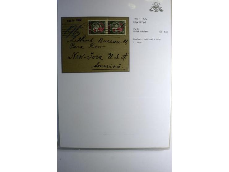RUBEL-WÄHRUNG: 1918/22, ungebrauchte/postfrische und gestempelte, enorm inhaltsreiche Sammlung mit unzähligen Besonderheiten 