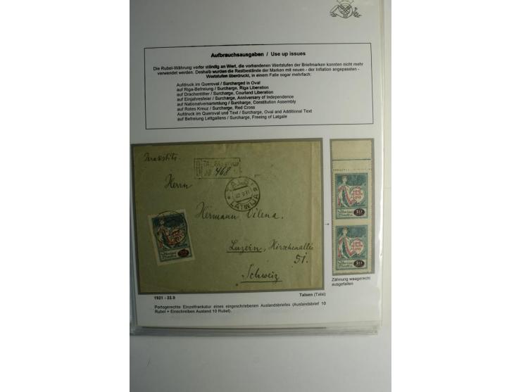 RUBEL-WÄHRUNG: 1918/22, ungebrauchte/postfrische und gestempelte, enorm inhaltsreiche Sammlung mit unzähligen Besonderheiten 