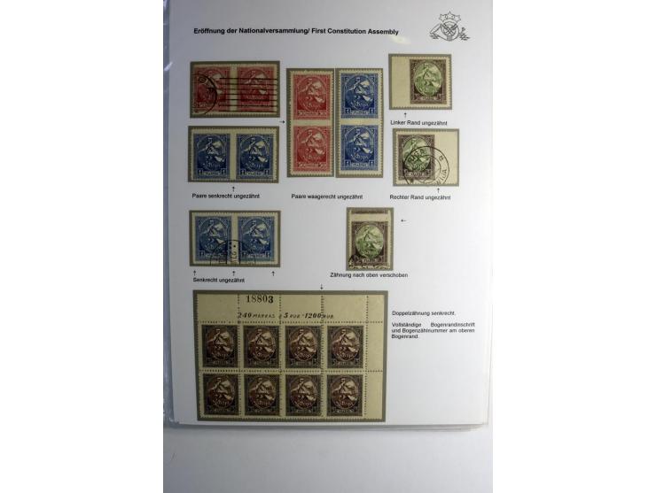 RUBEL-WÄHRUNG: 1918/22, ungebrauchte/postfrische und gestempelte, enorm inhaltsreiche Sammlung mit unzähligen Besonderheiten 