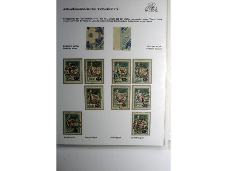 RUBEL-WÄHRUNG: 1918/22, ungebrauchte/postfrische und gestempelte, enorm inhaltsreiche Sammlung mit unzähligen Besonderheiten 