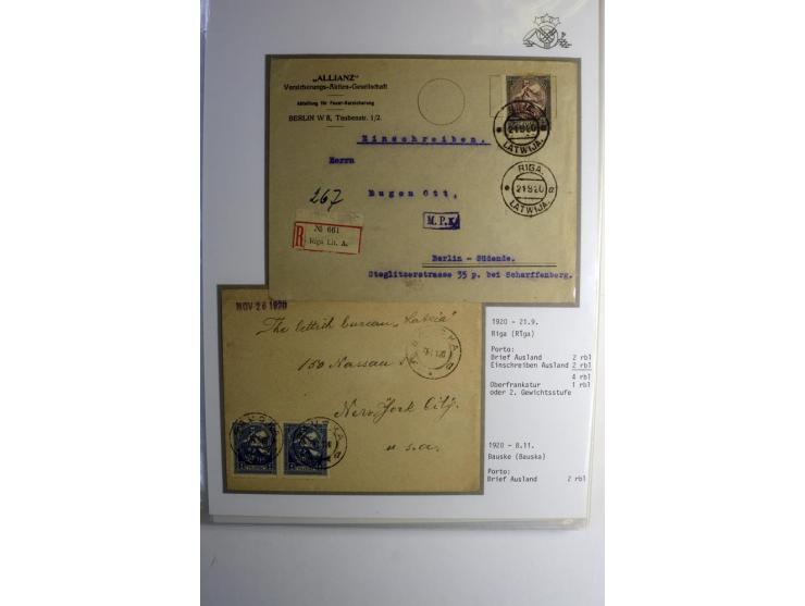 RUBEL-WÄHRUNG: 1918/22, ungebrauchte/postfrische und gestempelte, enorm inhaltsreiche Sammlung mit unzähligen Besonderheiten 