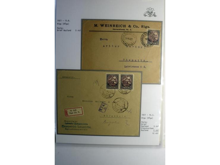 RUBEL-WÄHRUNG: 1918/22, ungebrauchte/postfrische und gestempelte, enorm inhaltsreiche Sammlung mit unzähligen Besonderheiten 