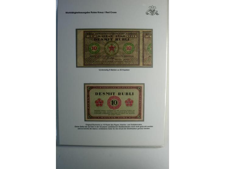 RUBEL-WÄHRUNG: 1918/22, ungebrauchte/postfrische und gestempelte, enorm inhaltsreiche Sammlung mit unzähligen Besonderheiten 