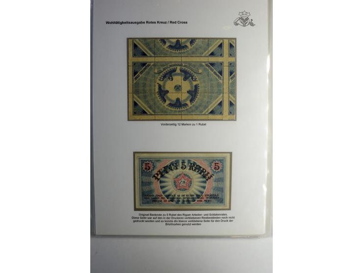 RUBEL-WÄHRUNG: 1918/22, ungebrauchte/postfrische und gestempelte, enorm inhaltsreiche Sammlung mit unzähligen Besonderheiten 