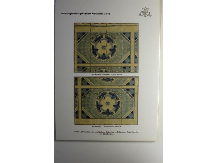 RUBEL-WÄHRUNG: 1918/22, ungebrauchte/postfrische und gestempelte, enorm inhaltsreiche Sammlung mit unzähligen Besonderheiten 