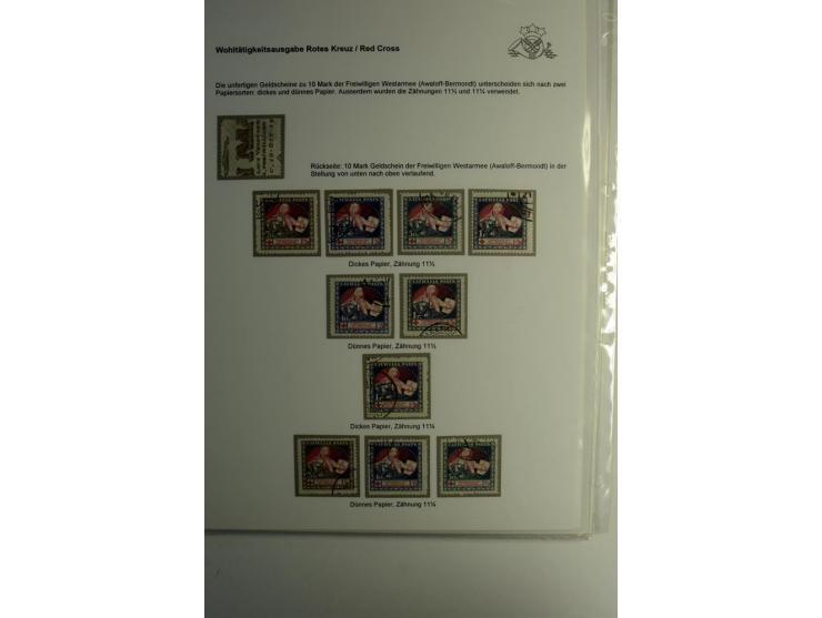 RUBEL-WÄHRUNG: 1918/22, ungebrauchte/postfrische und gestempelte, enorm inhaltsreiche Sammlung mit unzähligen Besonderheiten 
