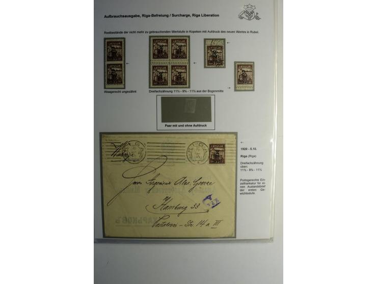 RUBEL-WÄHRUNG: 1918/22, ungebrauchte/postfrische und gestempelte, enorm inhaltsreiche Sammlung mit unzähligen Besonderheiten 