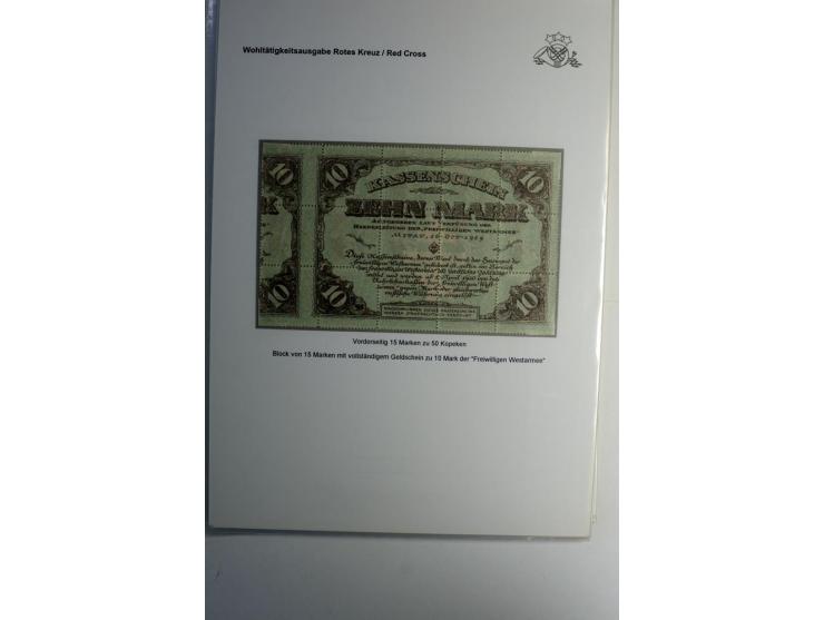RUBEL-WÄHRUNG: 1918/22, ungebrauchte/postfrische und gestempelte, enorm inhaltsreiche Sammlung mit unzähligen Besonderheiten 