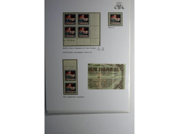 RUBEL-WÄHRUNG: 1918/22, ungebrauchte/postfrische und gestempelte, enorm inhaltsreiche Sammlung mit unzähligen Besonderheiten 