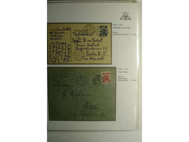 RUBEL-WÄHRUNG: 1918/22, ungebrauchte/postfrische und gestempelte, enorm inhaltsreiche Sammlung mit unzähligen Besonderheiten 