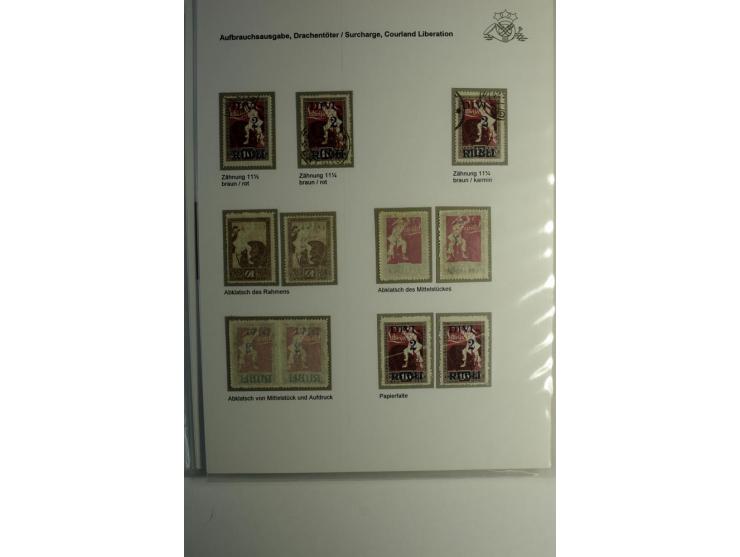 RUBEL-WÄHRUNG: 1918/22, ungebrauchte/postfrische und gestempelte, enorm inhaltsreiche Sammlung mit unzähligen Besonderheiten 