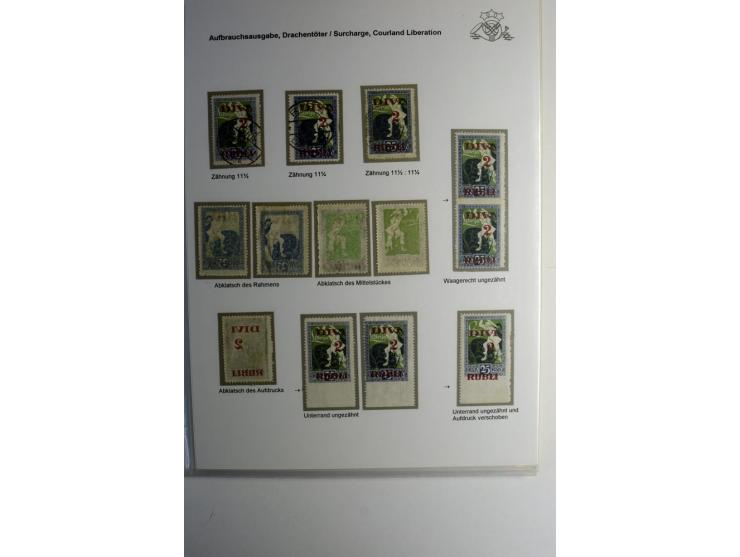 RUBEL-WÄHRUNG: 1918/22, ungebrauchte/postfrische und gestempelte, enorm inhaltsreiche Sammlung mit unzähligen Besonderheiten 