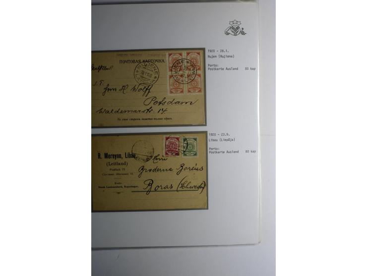 RUBEL-WÄHRUNG: 1918/22, ungebrauchte/postfrische und gestempelte, enorm inhaltsreiche Sammlung mit unzähligen Besonderheiten 