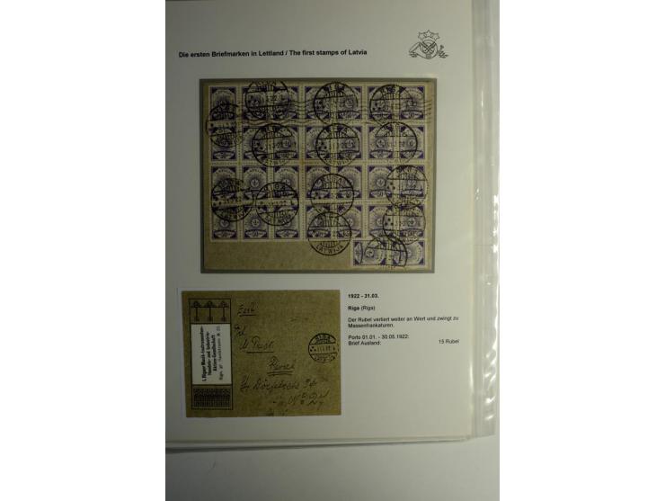 RUBEL-WÄHRUNG: 1918/22, ungebrauchte/postfrische und gestempelte, enorm inhaltsreiche Sammlung mit unzähligen Besonderheiten 