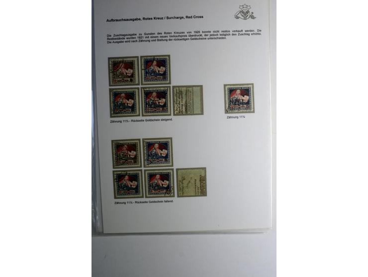 RUBEL-WÄHRUNG: 1918/22, ungebrauchte/postfrische und gestempelte, enorm inhaltsreiche Sammlung mit unzähligen Besonderheiten 