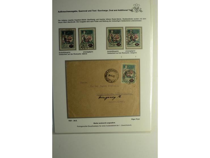 RUBEL-WÄHRUNG: 1918/22, ungebrauchte/postfrische und gestempelte, enorm inhaltsreiche Sammlung mit unzähligen Besonderheiten 
