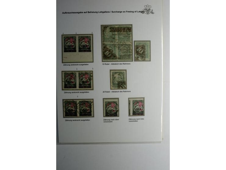 RUBEL-WÄHRUNG: 1918/22, ungebrauchte/postfrische und gestempelte, enorm inhaltsreiche Sammlung mit unzähligen Besonderheiten 