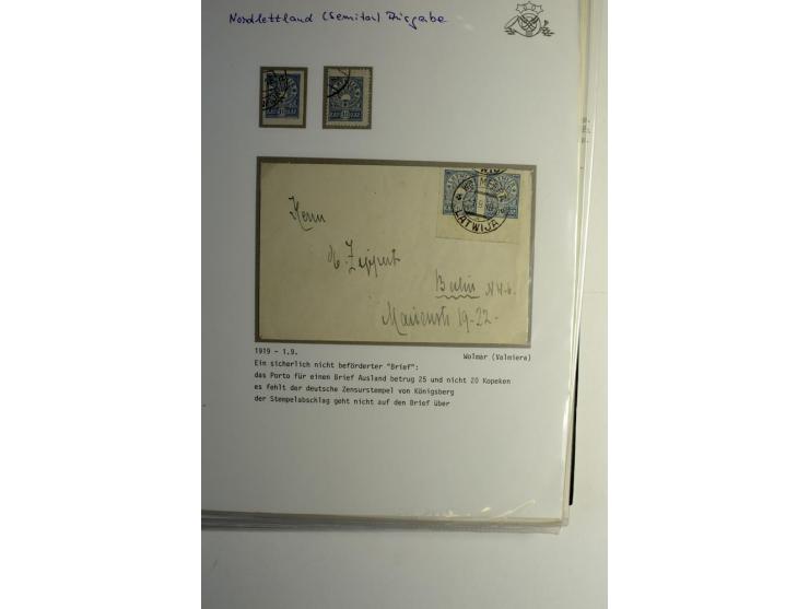 RUBEL-WÄHRUNG: 1918/22, ungebrauchte/postfrische und gestempelte, enorm inhaltsreiche Sammlung mit unzähligen Besonderheiten 
