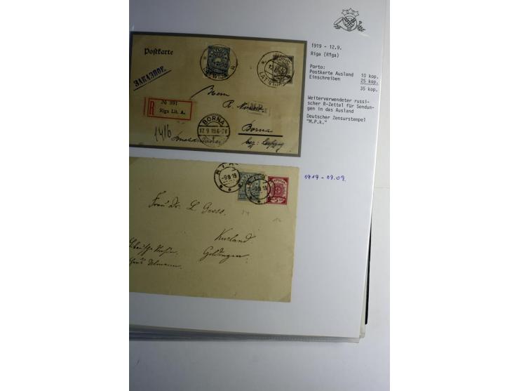 RUBEL-WÄHRUNG: 1918/22, ungebrauchte/postfrische und gestempelte, enorm inhaltsreiche Sammlung mit unzähligen Besonderheiten 