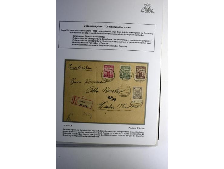 RUBEL-WÄHRUNG: 1918/22, ungebrauchte/postfrische und gestempelte, enorm inhaltsreiche Sammlung mit unzähligen Besonderheiten 