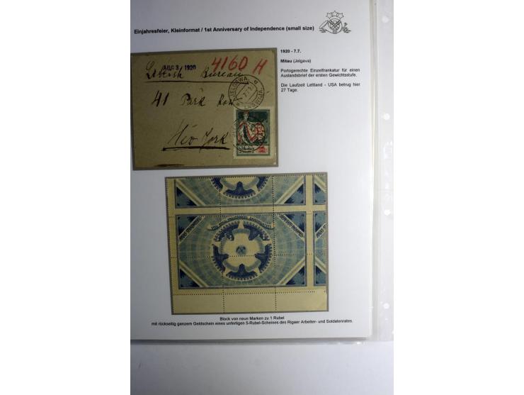 RUBEL-WÄHRUNG: 1918/22, ungebrauchte/postfrische und gestempelte, enorm inhaltsreiche Sammlung mit unzähligen Besonderheiten 