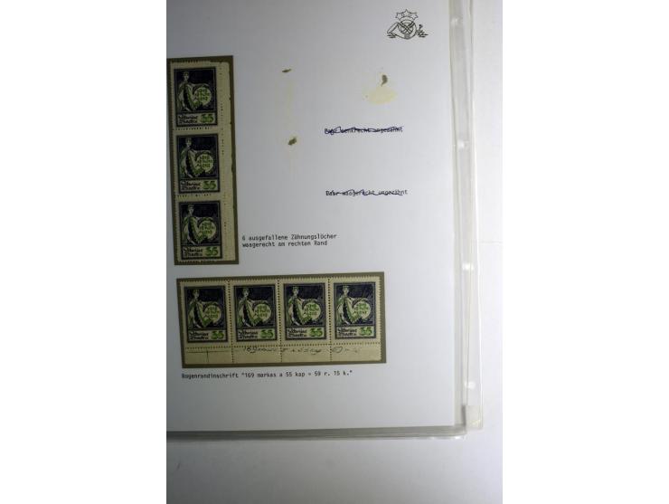 RUBEL-WÄHRUNG: 1918/22, ungebrauchte/postfrische und gestempelte, enorm inhaltsreiche Sammlung mit unzähligen Besonderheiten 