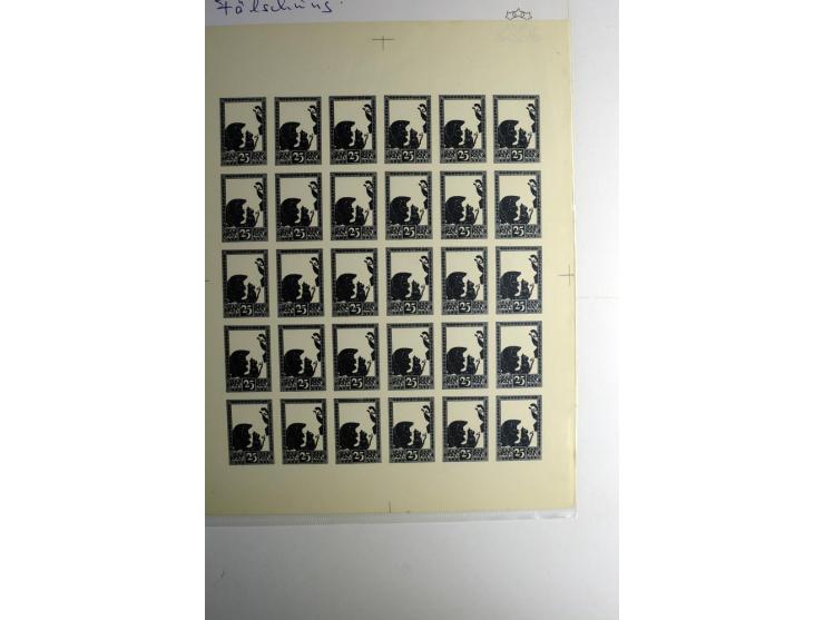 RUBEL-WÄHRUNG: 1918/22, ungebrauchte/postfrische und gestempelte, enorm inhaltsreiche Sammlung mit unzähligen Besonderheiten 