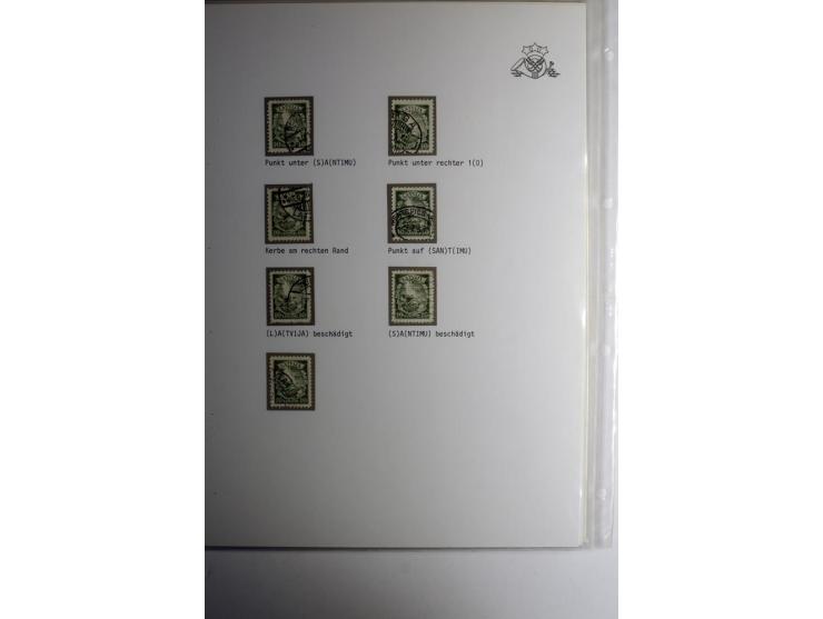 LAT-WÄHRUNG: 1923/40, ungebrauchte/postfrische und gestempelte, enorm inhaltsreiche Sammlung mit unzähligen Besonderheiten wi