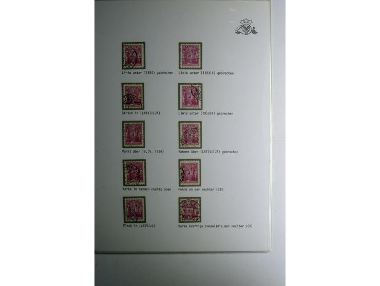 LAT-WÄHRUNG: 1923/40, ungebrauchte/postfrische und gestempelte, enorm inhaltsreiche Sammlung mit unzähligen Besonderheiten wi