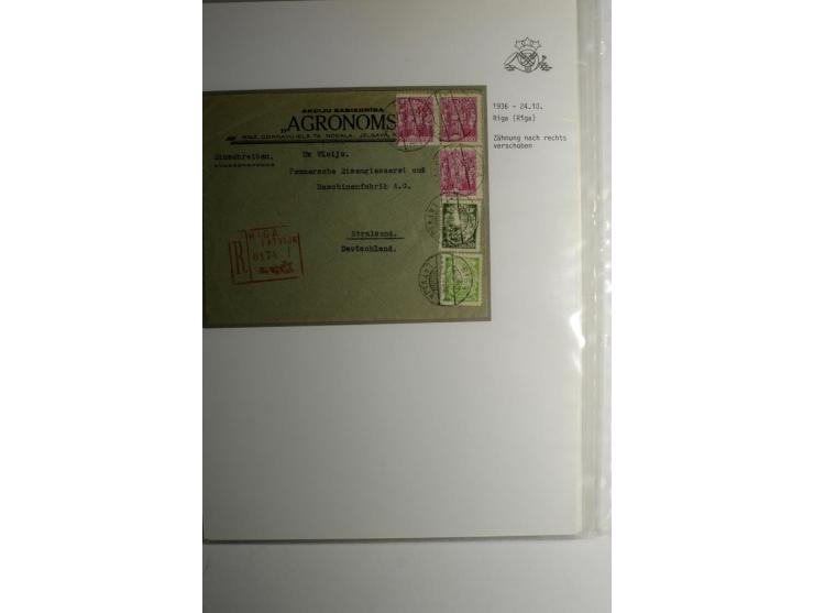 LAT-WÄHRUNG: 1923/40, ungebrauchte/postfrische und gestempelte, enorm inhaltsreiche Sammlung mit unzähligen Besonderheiten wi