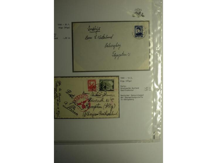 LAT-WÄHRUNG: 1923/40, ungebrauchte/postfrische und gestempelte, enorm inhaltsreiche Sammlung mit unzähligen Besonderheiten wi